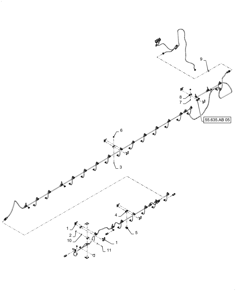 Схема запчастей Case IH PATRIOT 3340 - (78.110.AM[06.2]) - SADDLE MOUNT, ACF (78) - SPRAYING