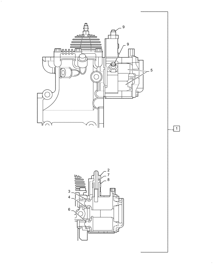 Схема запчастей Case IH FARMALL 35C - (10.501.AF[02]) - BURNER, INJECTOR (10) - ENGINE