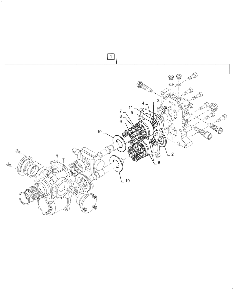 Схема запчастей Case IH FARMALL 30C - (29.202.AJ[03]) - HYDROSTATIC PUMP ROTATING GROUP (29) - HYDROSTATIC DRIVE