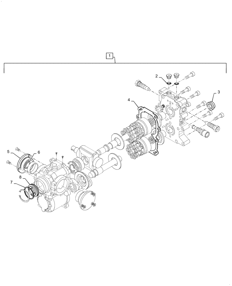 Схема запчастей Case IH FARMALL 35C - (29.202.AJ[04]) - HYDROSTATIC PUMP, SEAL KIT (29) - HYDROSTATIC DRIVE