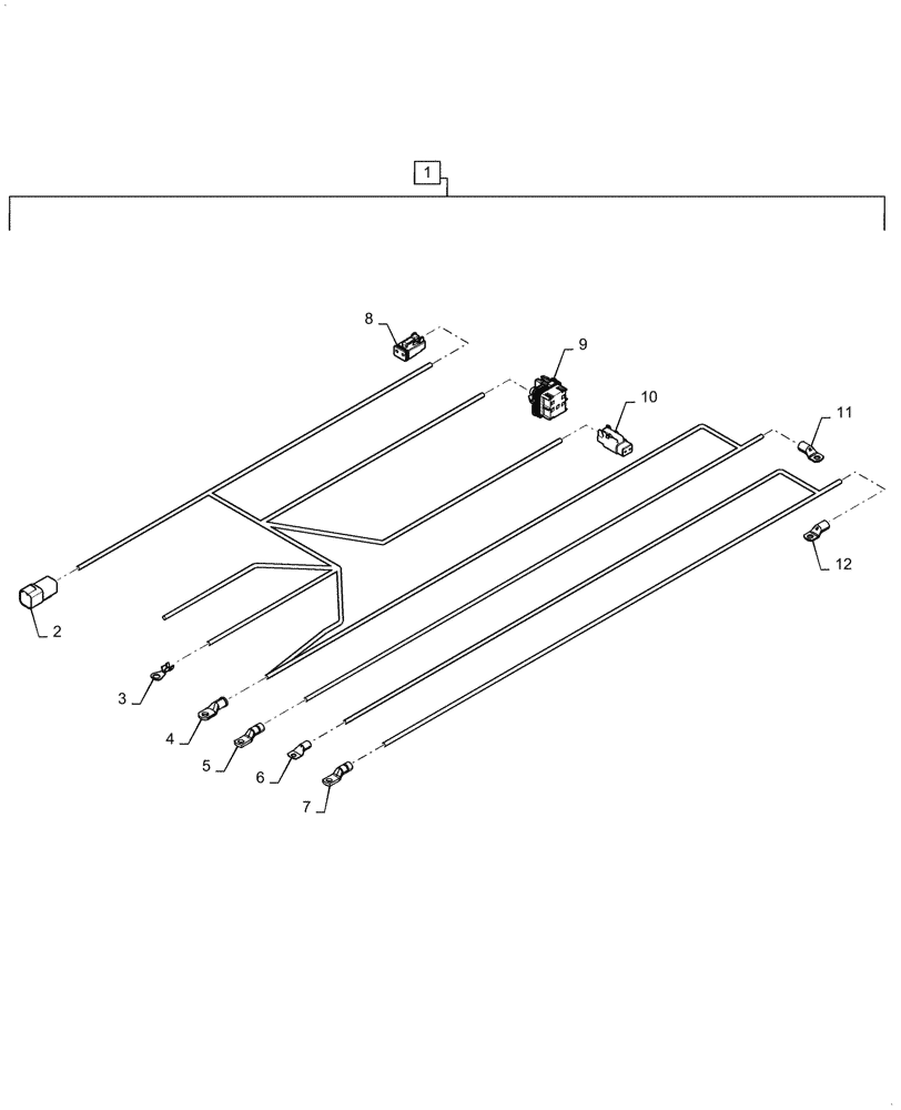 Схема запчастей Case IH 2150 - (55.301.AA[07]) - ALTERNATOR HARNESS ASSEMBLY (55) - ELECTRICAL SYSTEMS