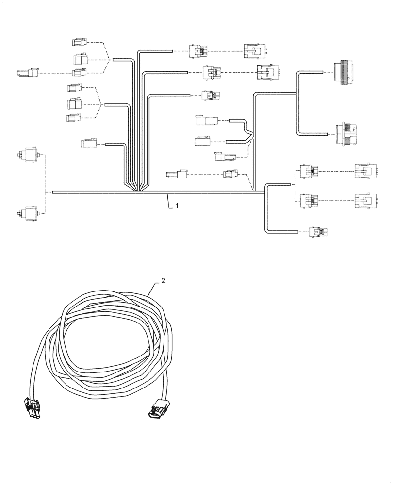 Схема запчастей Case IH PATRIOT 4440 - (55.515.AL[09]) - AUTOBOOM HARNESSES (55) - ELECTRICAL SYSTEMS
