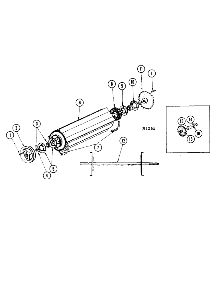 Схема запчастей Case IH 1010 - (128) - BEATER (72) - SEPARATION