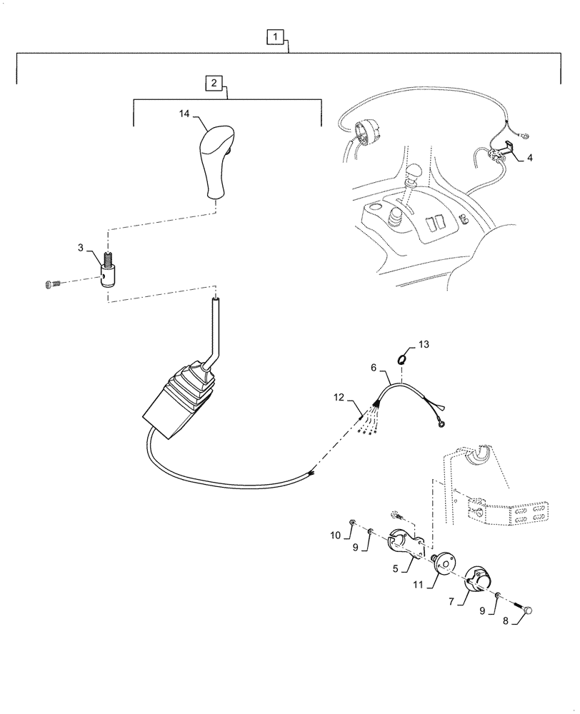 Схема запчастей Case IH L740 - (55.512.010) - VAR - 717565006 - ELECTRONIC MOUNTING KIT (55) - ELECTRICAL SYSTEMS