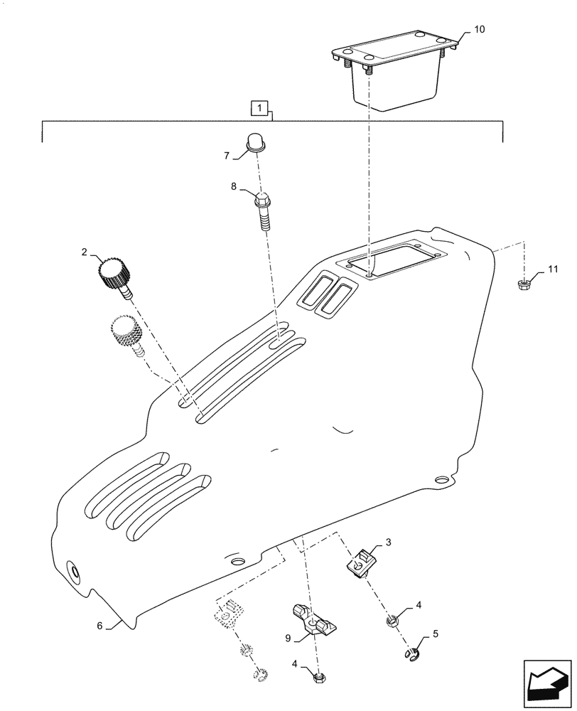 Схема запчастей Case IH FARMALL 45C - (35.204.040) - HYDRAULIC, LEVER GUIDE (35) - HYDRAULIC SYSTEMS