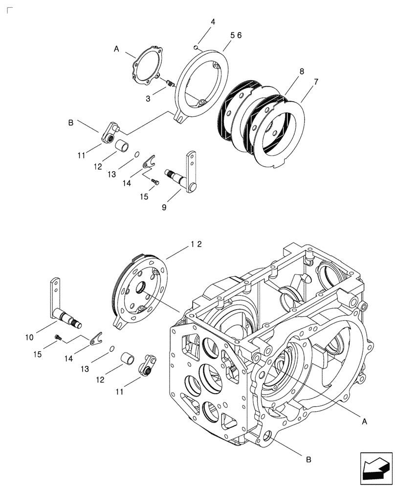 Схема запчастей Case IH FARMALL 45C - (33.120.010) - BRAKES (33) - BRAKES & CONTROLS