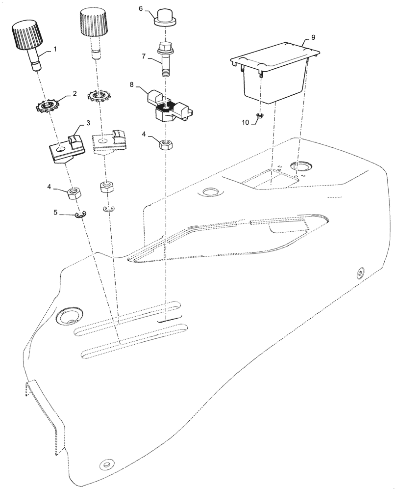 Схема запчастей Case IH FARMALL 45C - (88.100.070) - DIA KIT, HYDRAULIC, LEVER GUIDE (88) - ACCESSORIES