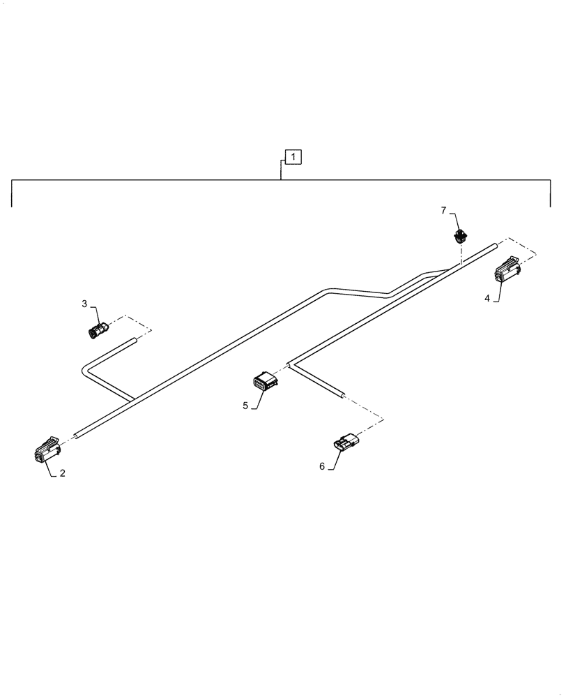 Схема запчастей Case IH 2160 - (55.015.AB[20]) - WIRE HARNESS ROW UNIT, HIGH SPEED (55) - ELECTRICAL SYSTEMS