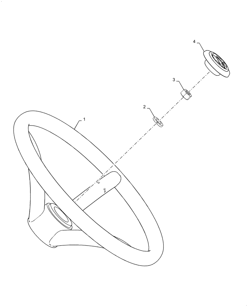 Схема запчастей Case IH FARMALL 45C - (41.101.030) - STEERING WHEEL (41) - STEERING