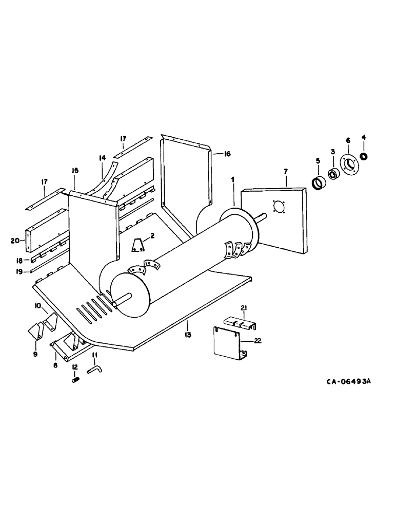 Схема запчастей Case IH 1470 - (20-16) - SEPARATOR, STRAW CHOPPER ROTOR AND DEFLECTORS Separation