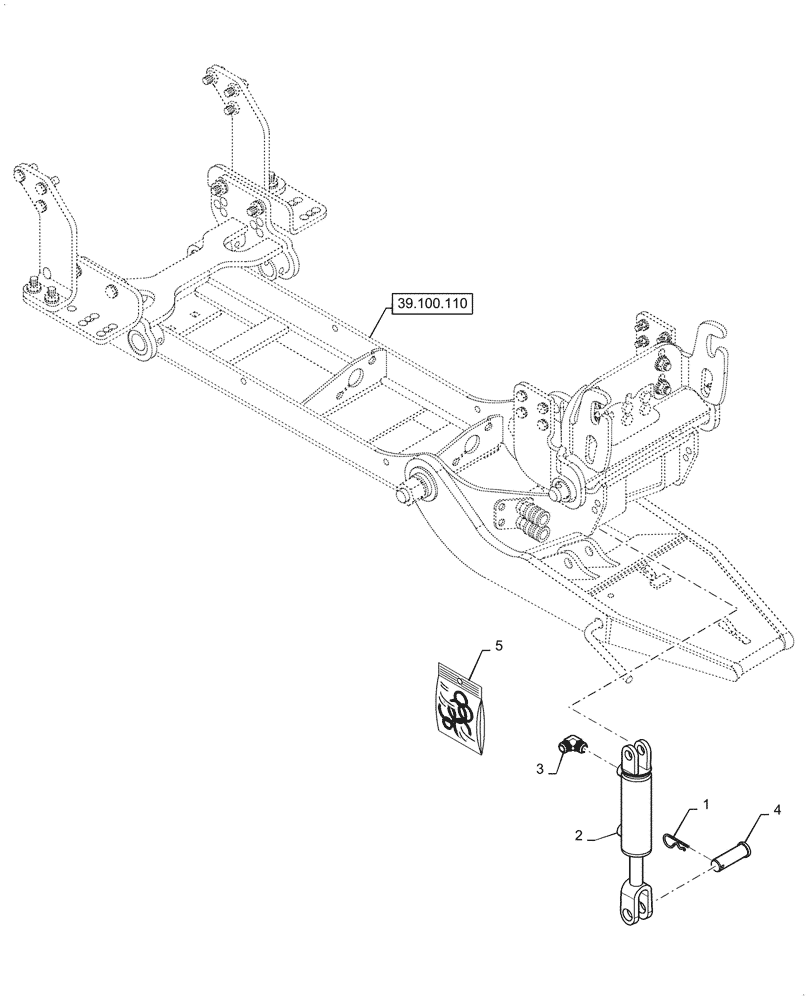 Схема запчастей Case IH BS163H - (35.162.020) - VAR - 439145006 - QUICK-HITCH HYDRAULIC CYLINDER (35) - HYDRAULIC SYSTEMS