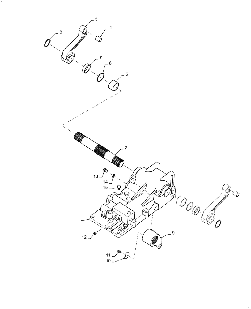 Схема запчастей Case IH FARMALL 35C - (37.110.010) - HYDRAULIC HOUSING (37) - HITCHES, DRAWBARS & IMPLEMENT COUPLINGS