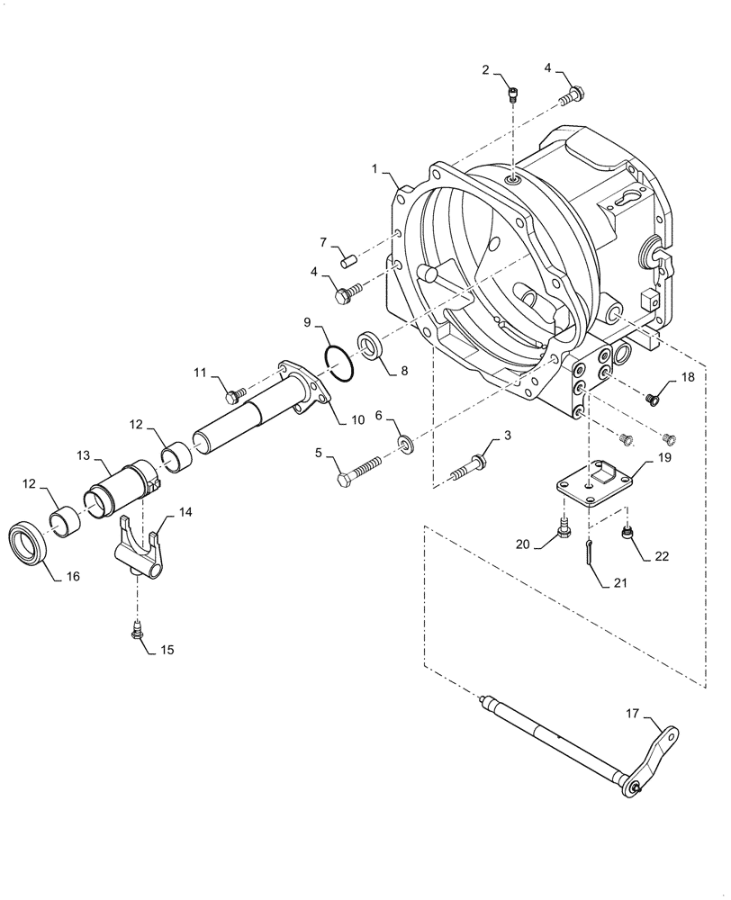 Схема запчастей Case IH FARMALL 40C - (18.100.020) - CLUTCH HOUSING, MECHANICAL TRANSMISSION (18) - CLUTCH