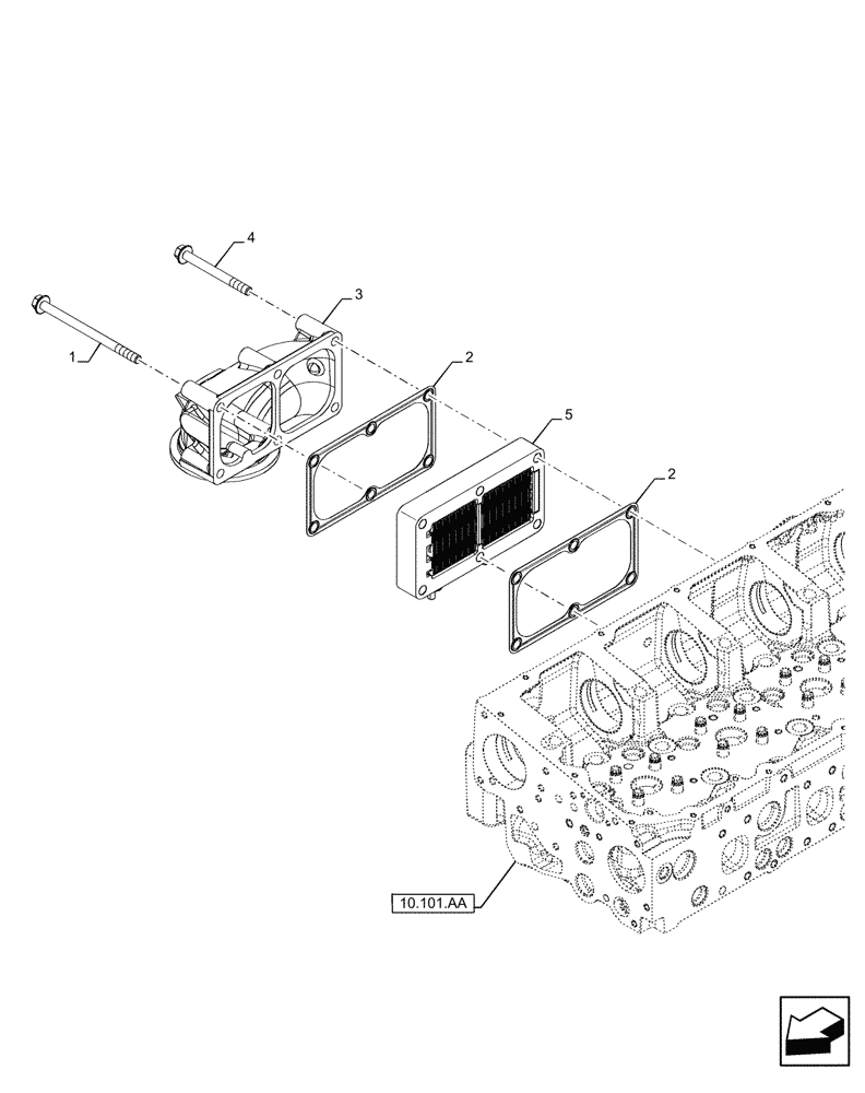 Схема запчастей Case IH F2CFE613J B047 - (10.254.AM) - INLET MANIFOLD (10) - ENGINE