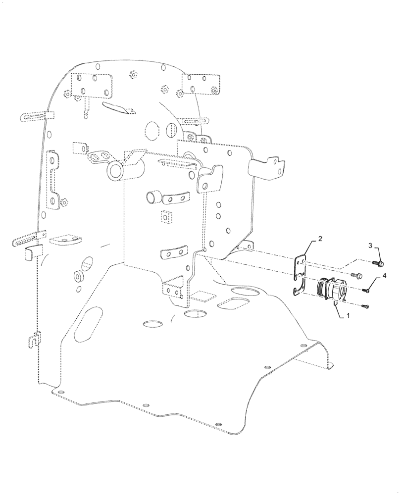Схема запчастей Case IH FARMALL 40A - (55.100.060) - DIAGNOSTIC COUPLER (55) - ELECTRICAL SYSTEMS