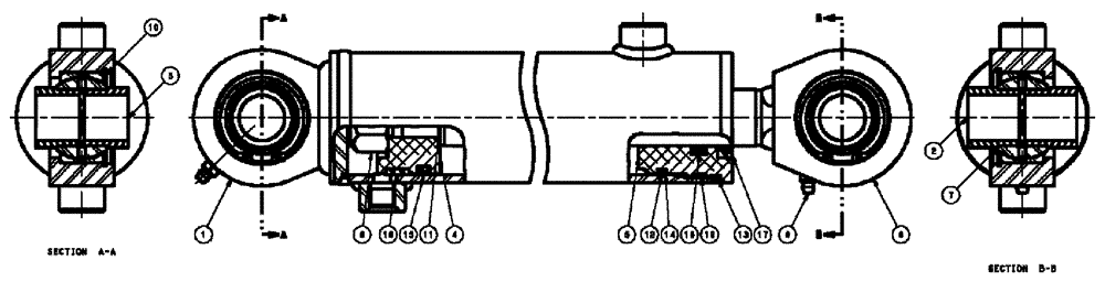 Схема запчастей Case IH SPX3310 - (07-003) - INNER BOOM FOLD Cylinders