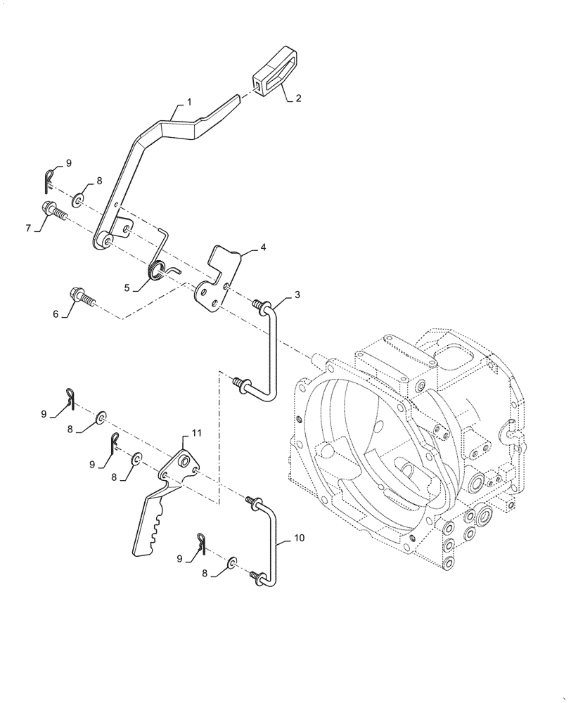 Схема запчастей Case IH FARMALL 40A - (29.200.030) - HYDROSTATIC TRANSMISSION, CRUISE LEVER (29) - HYDROSTATIC DRIVE