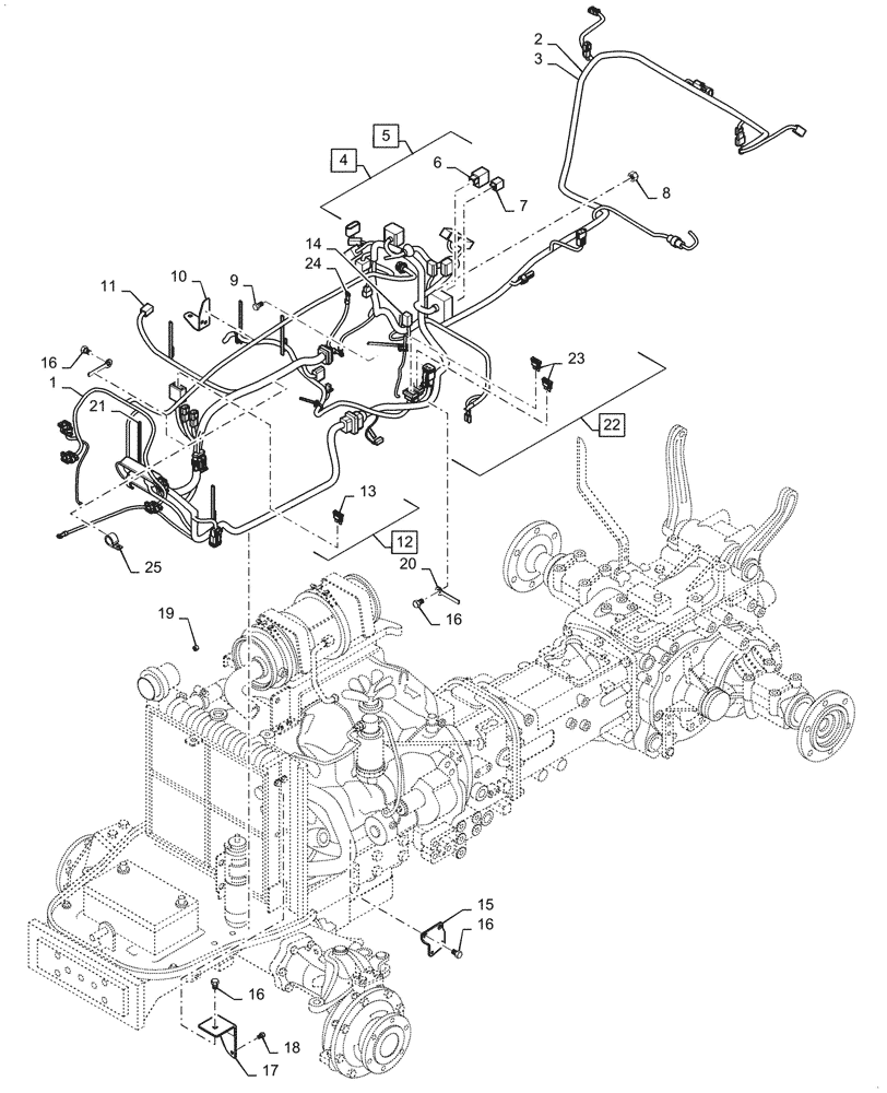 Схема запчастей Case IH FARMALL 40A - (55.100.020) - ELECTRICAL, WIRE HARNESS (55) - ELECTRICAL SYSTEMS