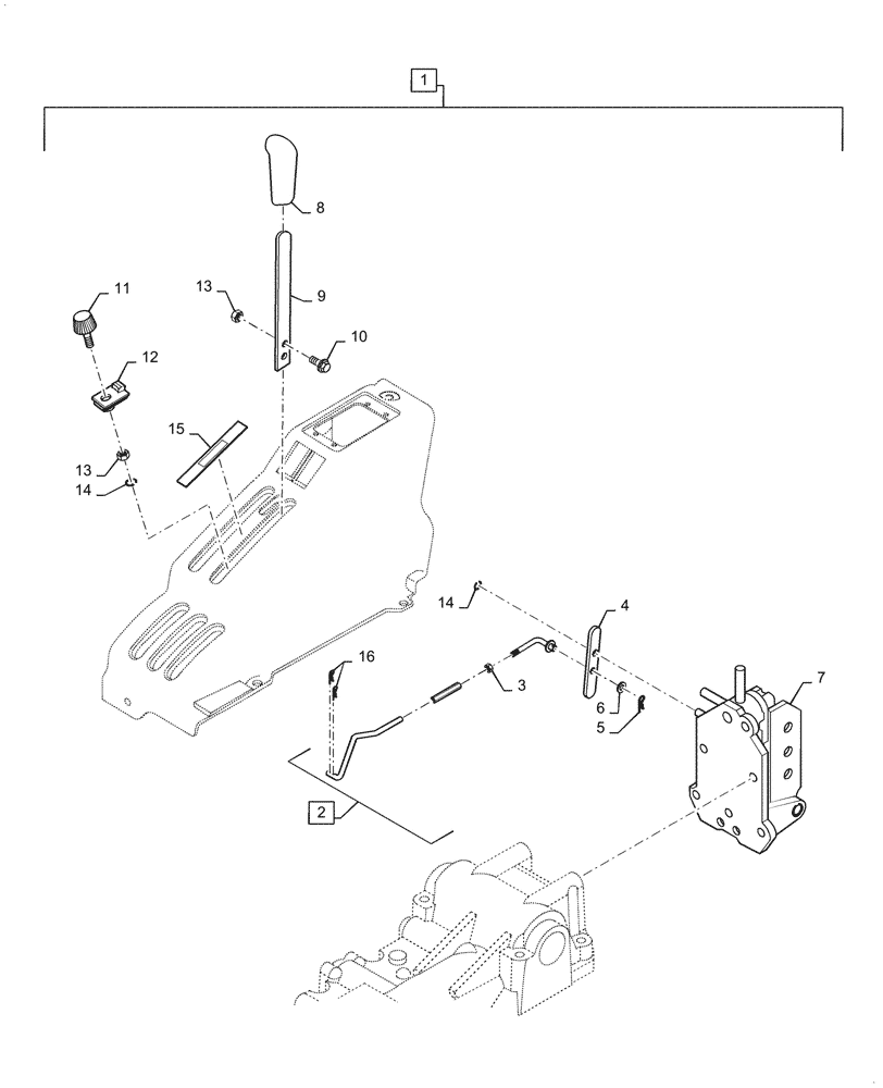 Схема запчастей Case IH FARMALL 35C - (88.100.050) - DIA KIT, DRAFT CTRL. LINK OPT (88) - ACCESSORIES