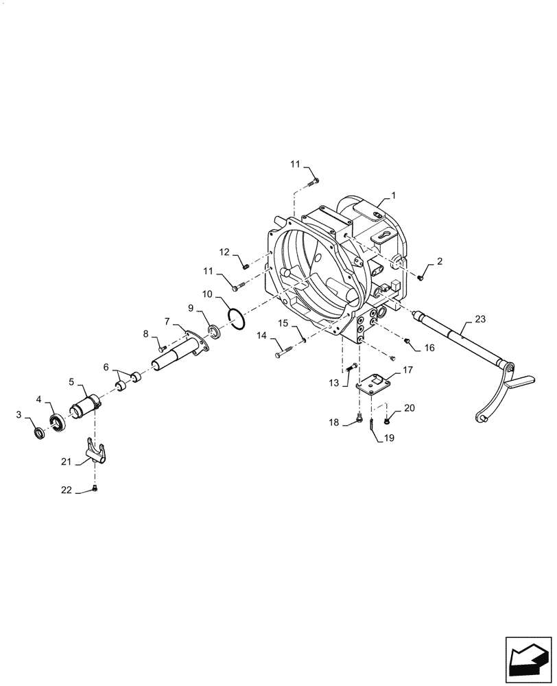 Схема запчастей Case IH FARMALL 35A - (18.100.020) - CLUTCH HOUSING, MECHANICAL TRANSMISSION (18) - CLUTCH
