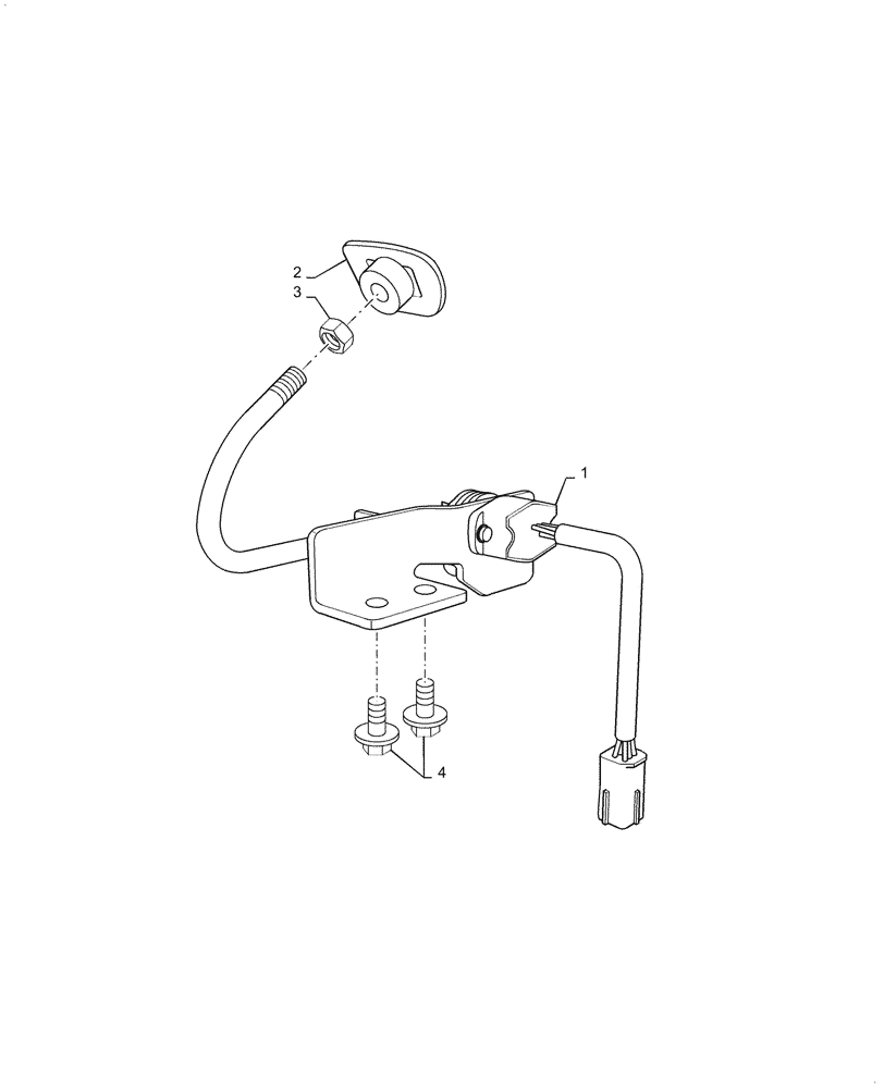 Схема запчастей Case IH FARMALL 40A - (55.525.010) - THROTTLE PEDAL (55) - ELECTRICAL SYSTEMS
