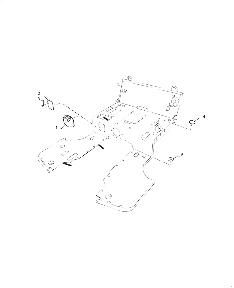 Схема запчастей Case IH FARMALL 35C - (90.160.040) - TRIM PANEL, COVER, MECHANICAL TRANSMISSION (90) - PLATFORM, CAB, BODYWORK AND DECALS