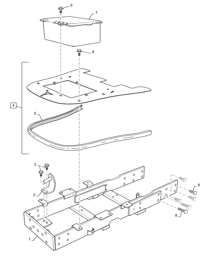 Схема запчастей Case IH FARMALL 40C - (10.001.030) - ENGINE, MAIN FRAME (10) - ENGINE