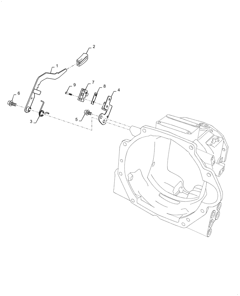 Схема запчастей Case IH FARMALL 40A - (33.110.010) - PARKING BRAKE, LEVER (33) - BRAKES & CONTROLS