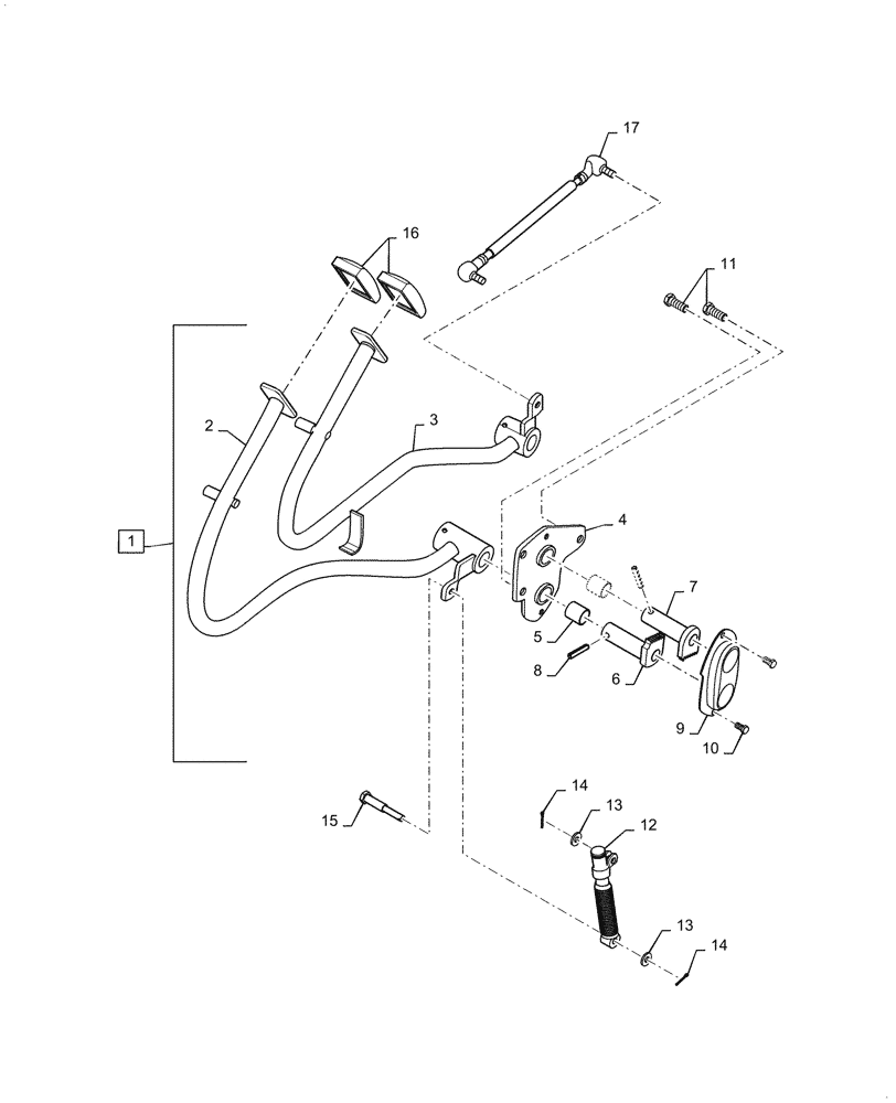 Схема запчастей Case IH FARMALL 40A - (29.200.010) - HYDROSTATIC TRANSMISSION, CONTROL (29) - HYDROSTATIC DRIVE