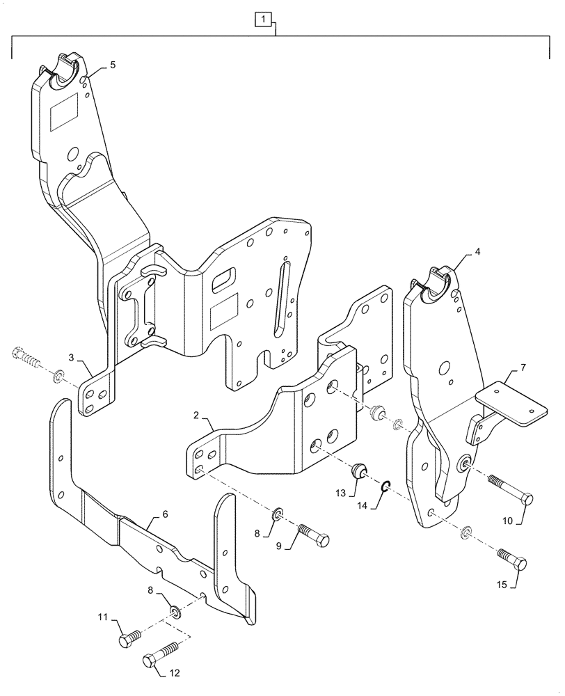 Схема запчастей Case IH L735 - (39.100.050[02]) - VAR - 713729006 - SUBFRAME, MOUNTING PARTS (AFTER MAY 16 2016) (39) - FRAMES AND BALLASTING