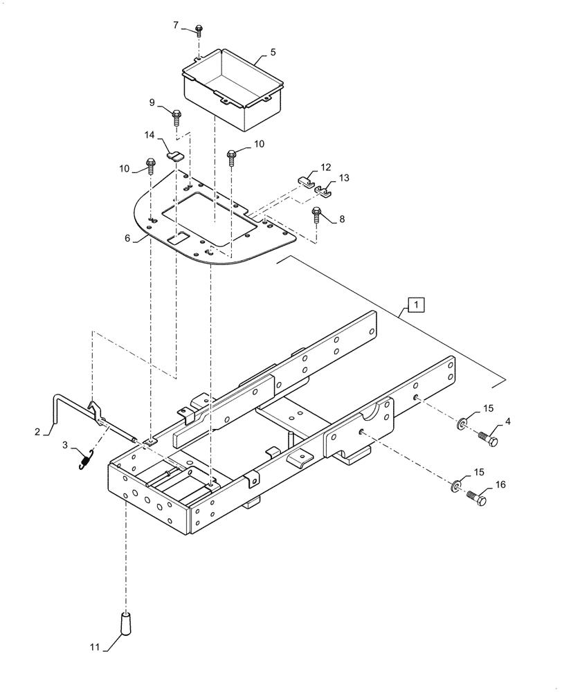 Схема запчастей Case IH FARMALL 40B - (10.001.08) - ENGINE MOUNTING & FRAME (10) - ENGINE