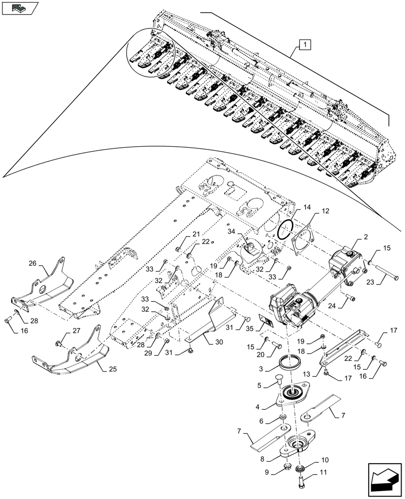 Схема запчастей Case IH 4412F-30 - (88.058.029[01]) - DIA KIT : STALKCHOPPER KIT (88) - ACCESSORIES