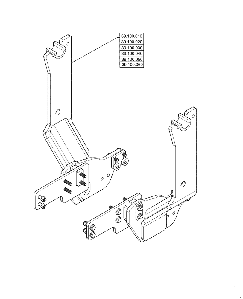 Схема запчастей Case IH L360A - (39.000.000) - SECTION INDEX - FRAMES AND BALLASTING (39) - FRAMES AND BALLASTING