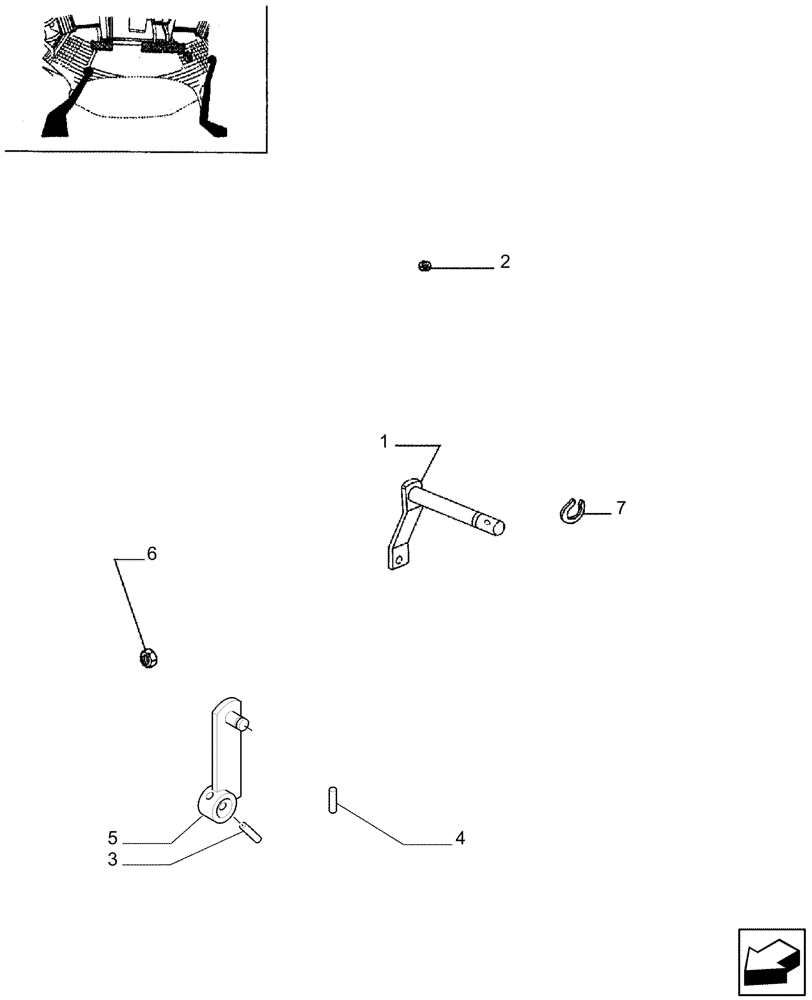 Схема запчастей Case IH JX75 - (1.96.3[02]) - (VAR.115) INTERNAL CONTROLS - 20+12 SYNCRO SHUTTLE, CREEPER - LEVER (10) - OPERATORS PLATFORM/CAB