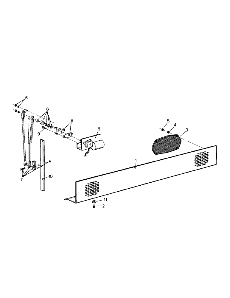 Схема запчастей Case IH KS-280 - (01-21) - REAR CONSOLE (10) - CAB