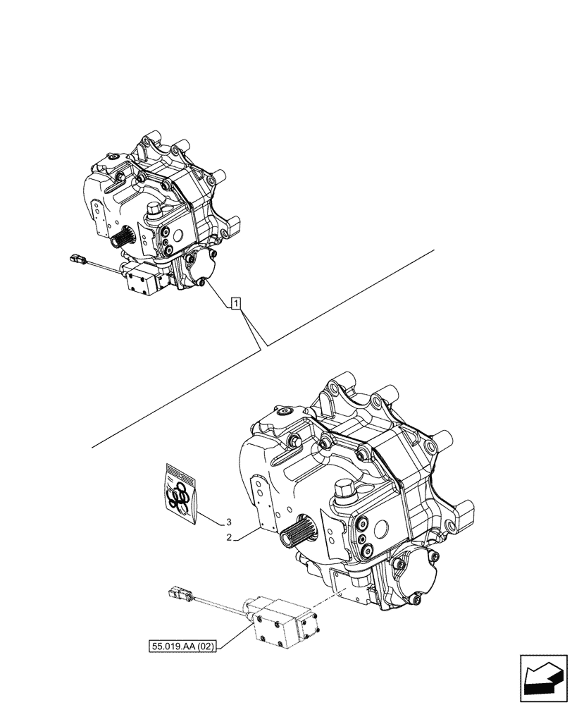 Схема запчастей Case IH PUMA 165 CVT - (21.507.AD[09]) - VAR - 391138, 758022 - TRANSMISSION, HYDROSTATIC PUMP, COMPONENTS, CVT (21) - TRANSMISSION