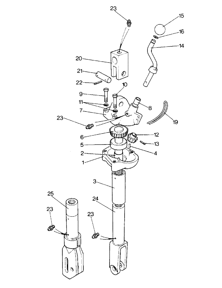 Схема запчастей Case IH 1390 - (L-02) - LEVELING LEVER (09) - IMPLEMENT LIFT
