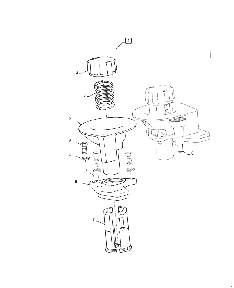 Схема запчастей Case IH L745 - (82.105.011[01]) - LOCKING TAB, LH (BEFORE SEPT 28 2015) (82) - FRONT LOADER & BUCKET
