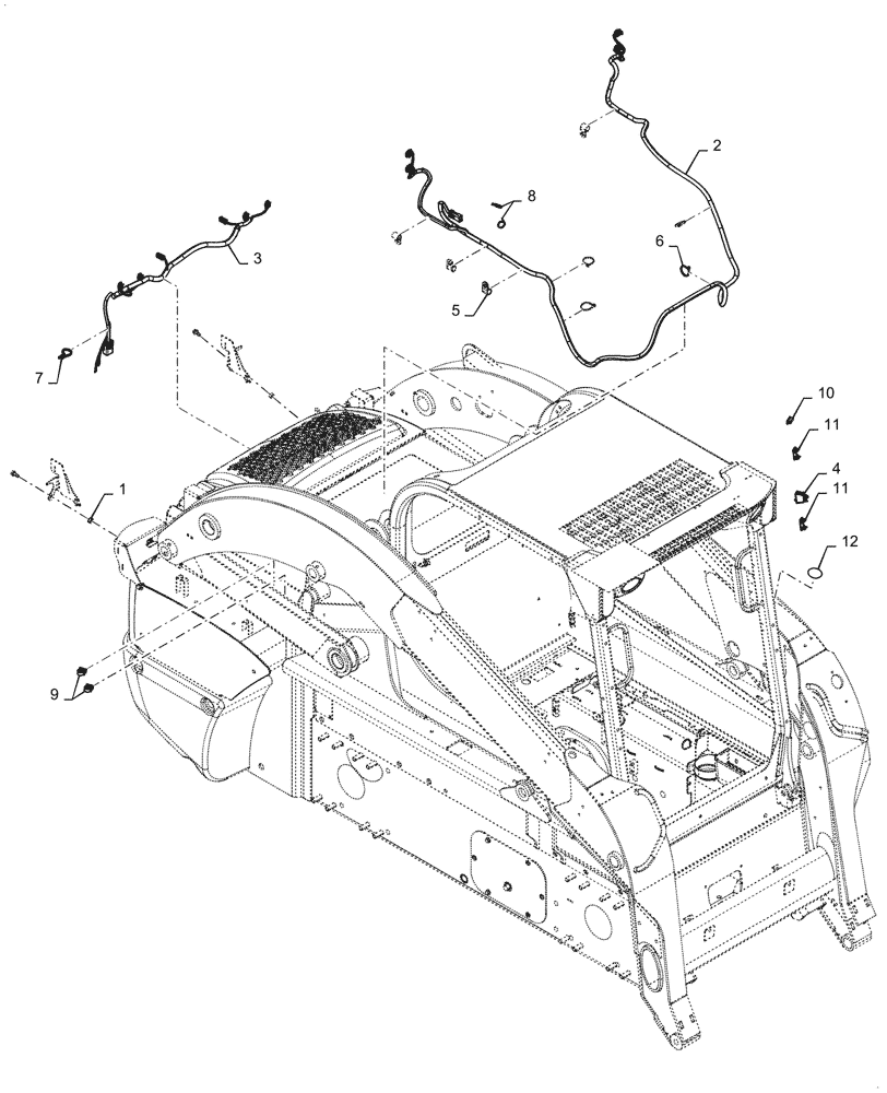 Схема запчастей Case IH TV380 - (55.404.020[01]) - ROAD LIGHTS SO. KOREA (55) - ELECTRICAL SYSTEMS