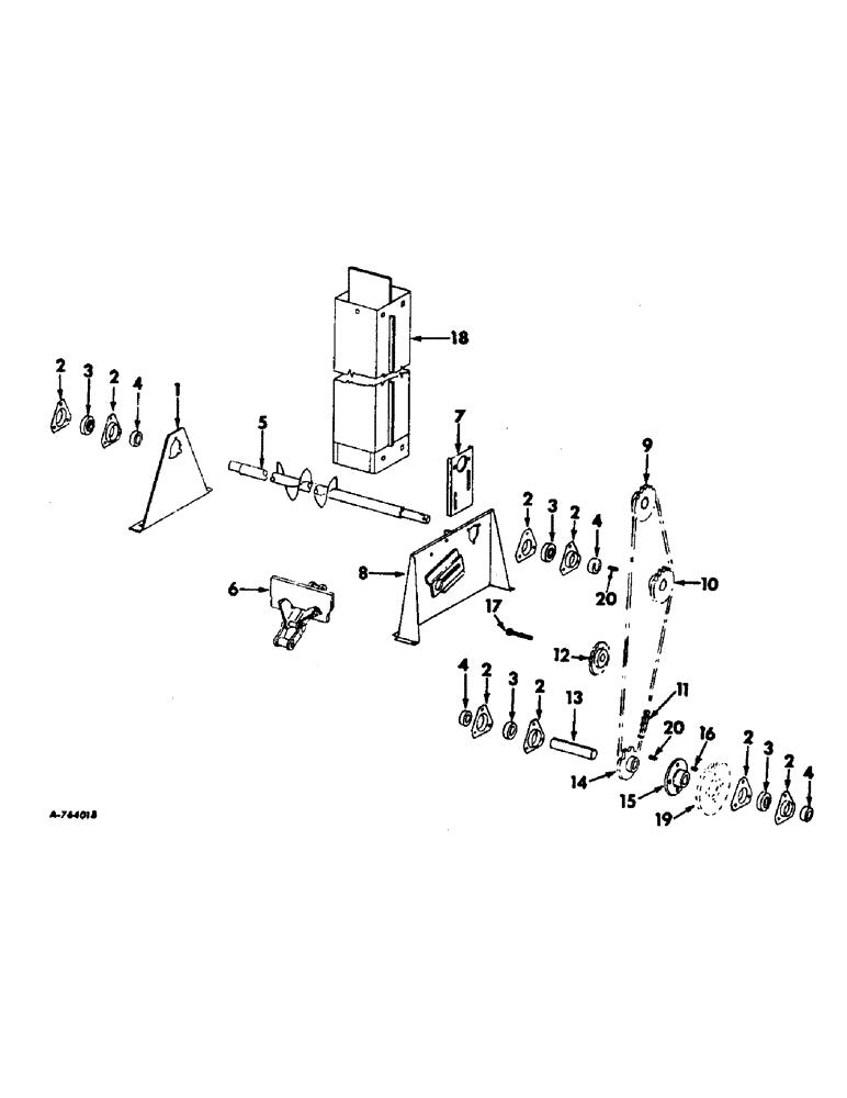 Схема запчастей Case IH 915 - (T-17) - GRAIN TANK AND BAGGER, GRAIN TANK RAISED LEVELING AUGER Grain Tank