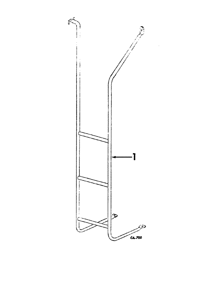 Схема запчастей Case IH 914 - (20-08) - SEPARATOR, SERVICE LADDER Separation
