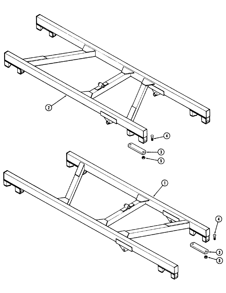 Схема запчастей Case IH E30 - (010) - WING MAIN FRAMES, BEFORE SERIAL NUMBER 901 