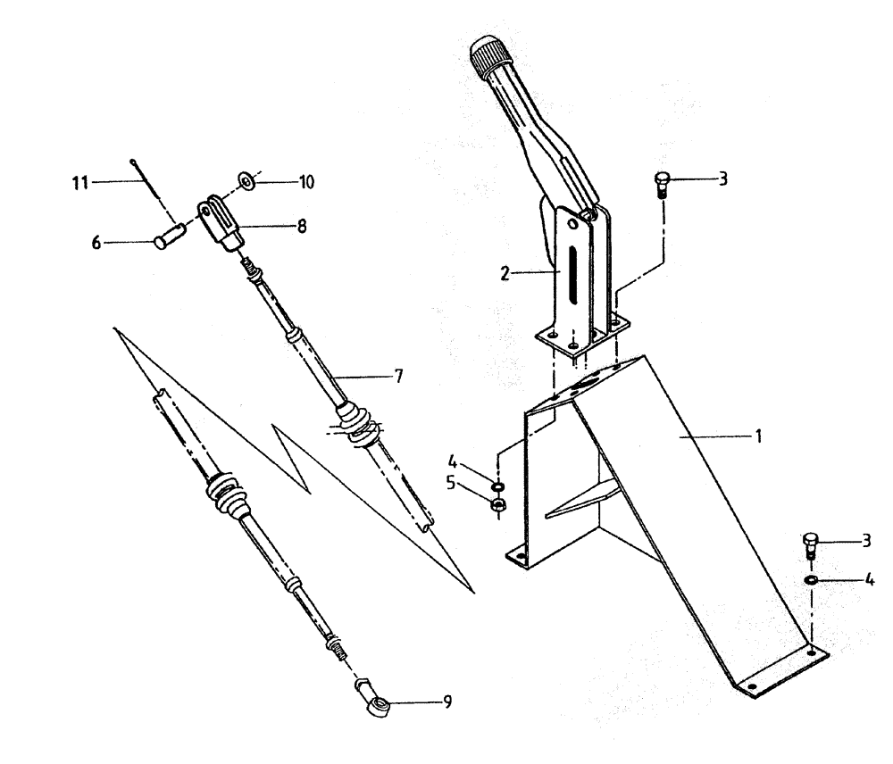 Схема запчастей Case IH 7000 - (A04-35) - HANDBRAKE Mainframe & Functioning Components