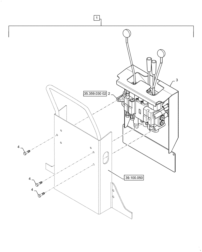 Схема запчастей Case IH BHA90 - (35.359.031) - CONTROL VALVE ASSY, KIT (35) - HYDRAULIC SYSTEMS