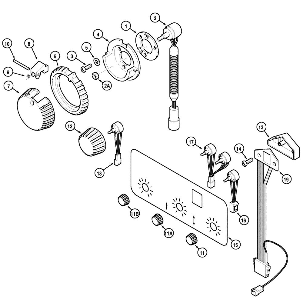 Схема запчастей Case IH CX70 - (04-28) - HITCH - CONTROL (04) - ELECTRICAL SYSTEMS