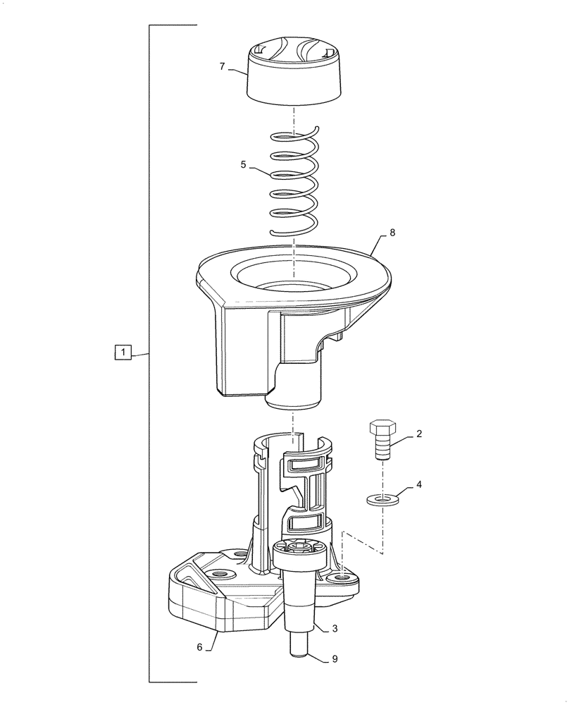 Схема запчастей Case IH L795 - (82.105.011[02]) - LOCKING TAB, LH (AFTER SEPT 29 2015) (82) - FRONT LOADER & BUCKET