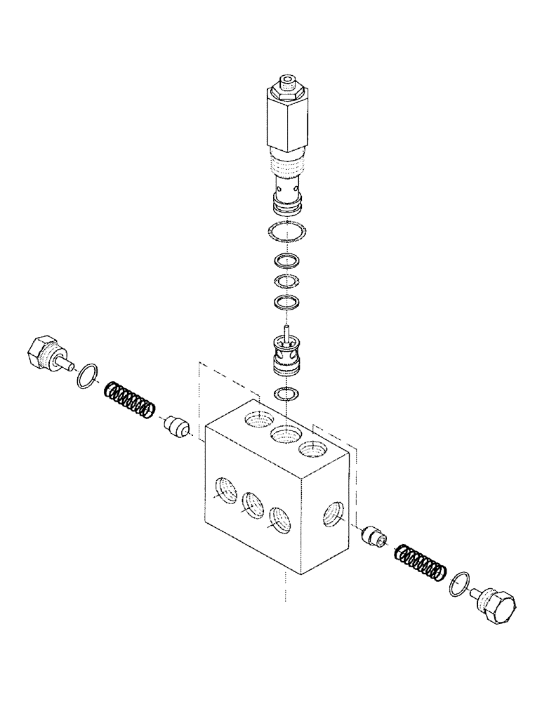 Схема запчастей Case IH 7000 - (B05-25) - HYDRAULIC COUNTER, BALANCE VALVE Hydraulic Components & Circuits