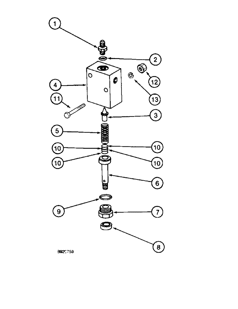 Схема запчастей Case IH 1800 - (6-14) - FOOT-N-INCH VALVE (03) - POWER TRAIN