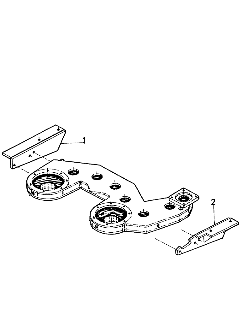 Схема запчастей Case IH 7700 - (A02-07) - MAINFRAME, BASECUTTER GEARBOX, MOUNTING BRACKETS Mainframe & Functioning Components