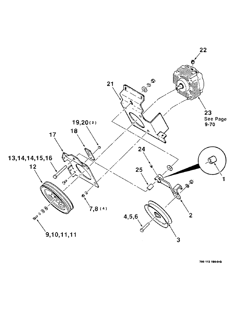 Схема запчастей Case IH 8545 - (9-68) - HYDRAULIC PUMP AND CLUTCH ASSEMBLY (RADIAL PISTON) Decals & Attachments